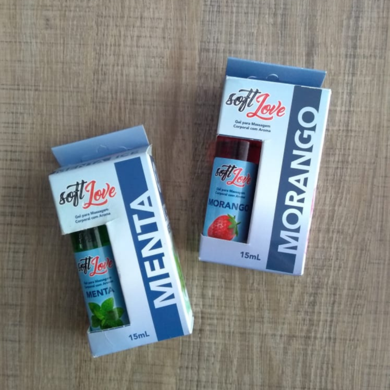 Gel para massagem corporal com aroma (comestível)